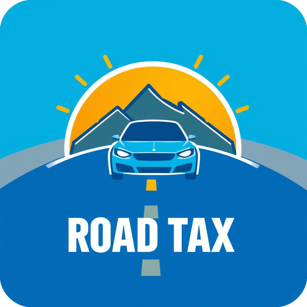 Renew Road Tax Proxy - Professional road tax renewal service logo with modern blue design